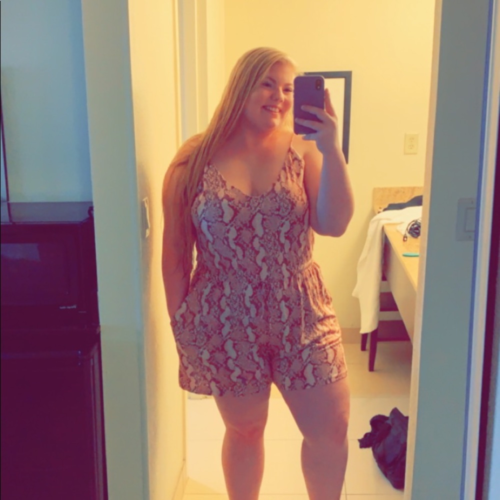 Snakeskin Romper